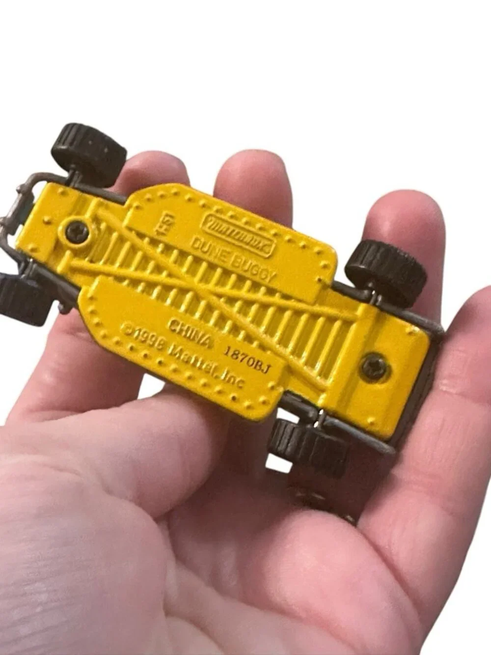 Vintage Matchbox 1998 Dune Buggy MB429 1:61 Mount Discovery teal yellow silver